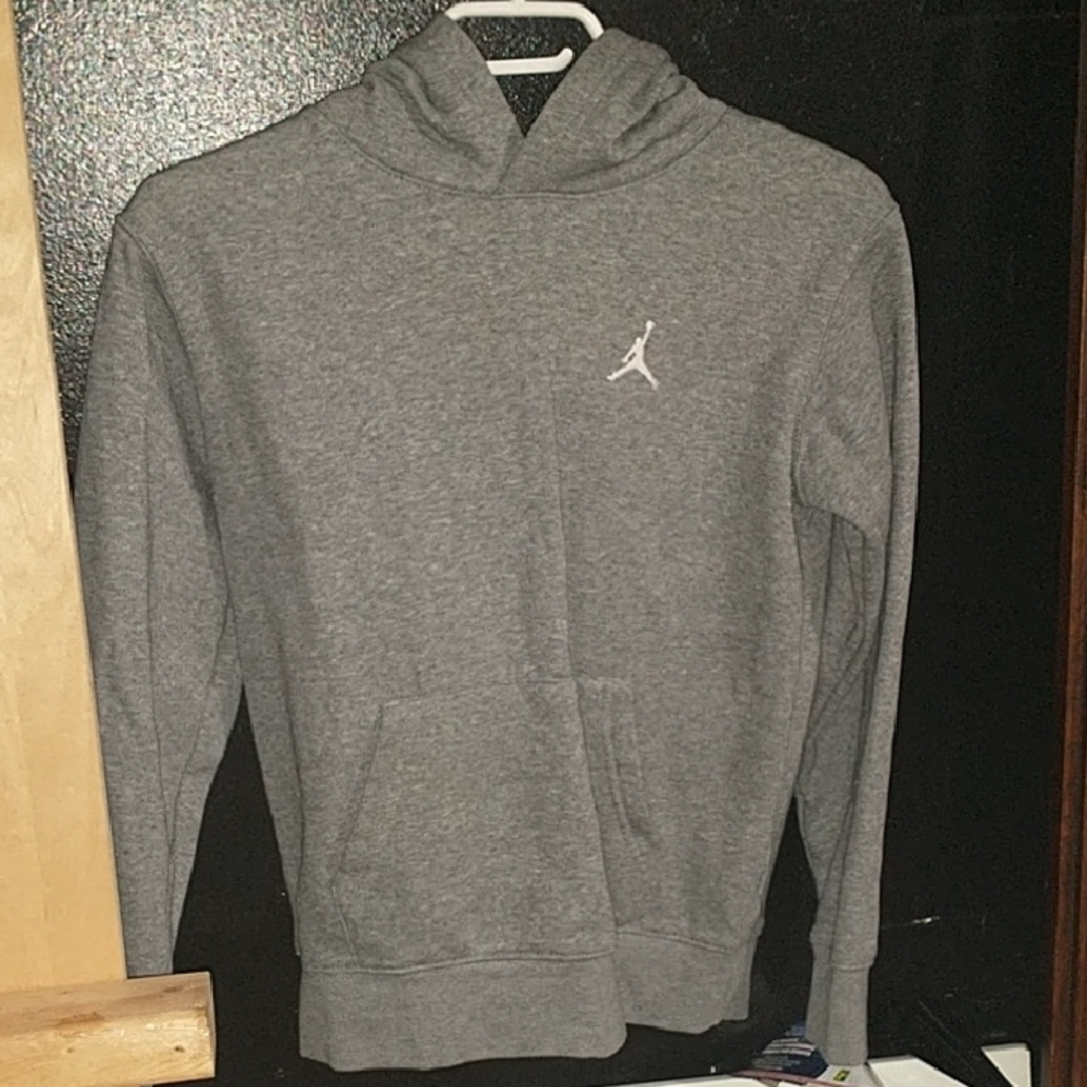 Gray Jordan Kids Hoodie